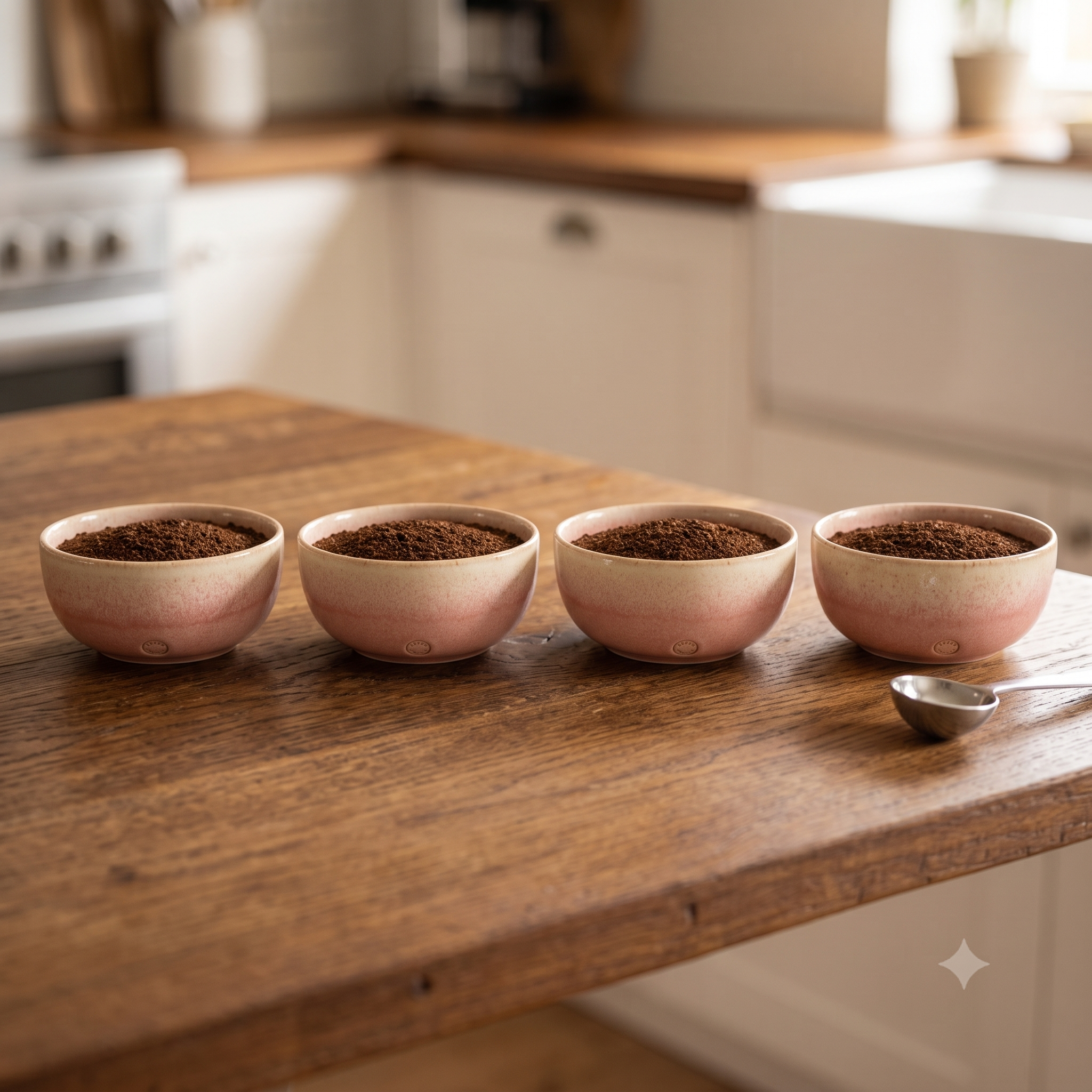 The Cupping Set — four handmade cupping bowls