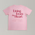 La Palma & El Tucán pink T-shirt, back print Living From The Heart