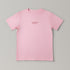 La Palma & El Tucán pink T-shirt, front print More human than ever