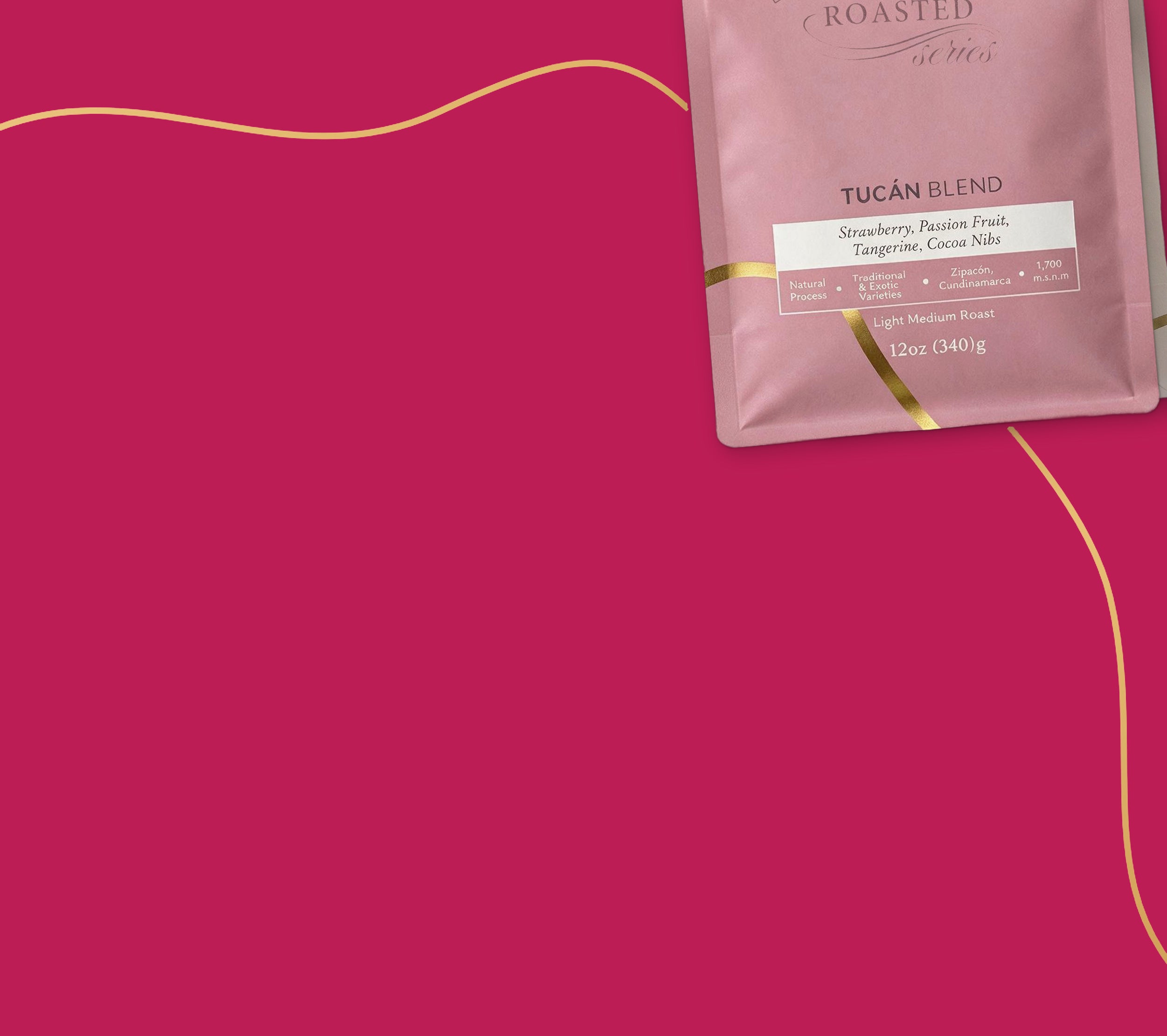Exotic Blend: Roasted Tucán Blend and Palma Blend coffee bags