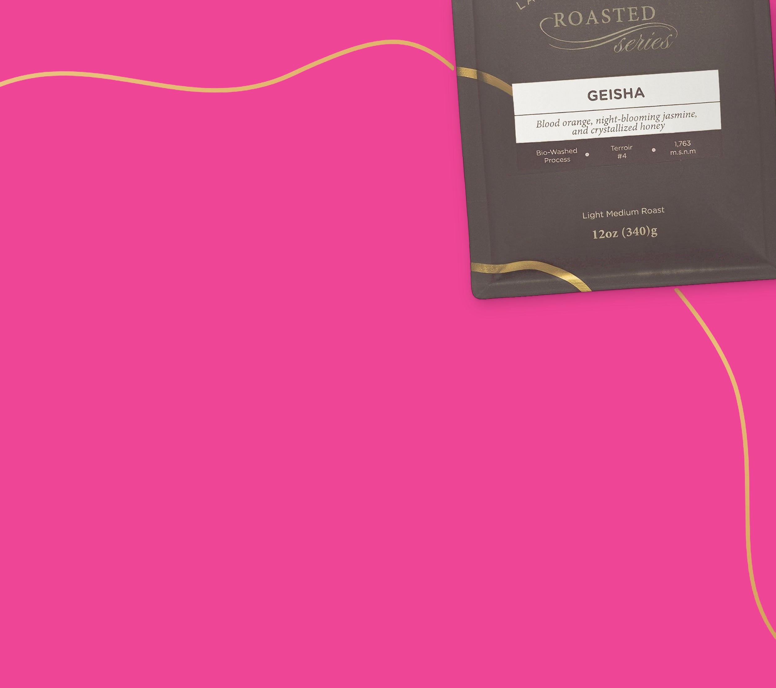 Single Origin: Roasted Geisha coffee bag